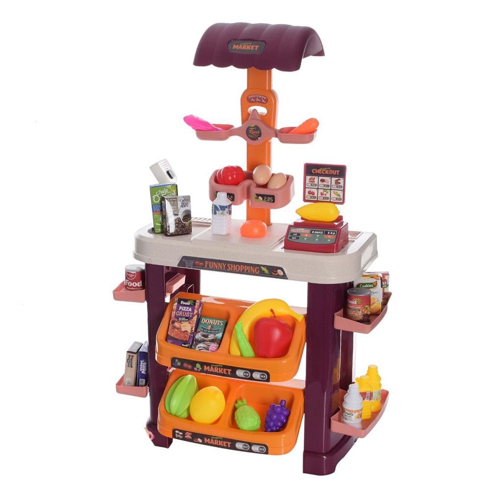 Детский игровой набор Магазин-Касса и продукты свет/звук 47 пр. (922-01A)