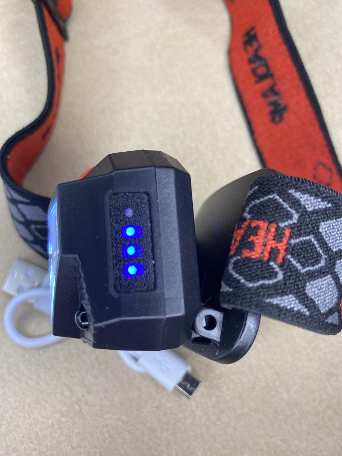 Ліхтар налобний з датчиком руху акумуляторний 8 режимів - фото 5