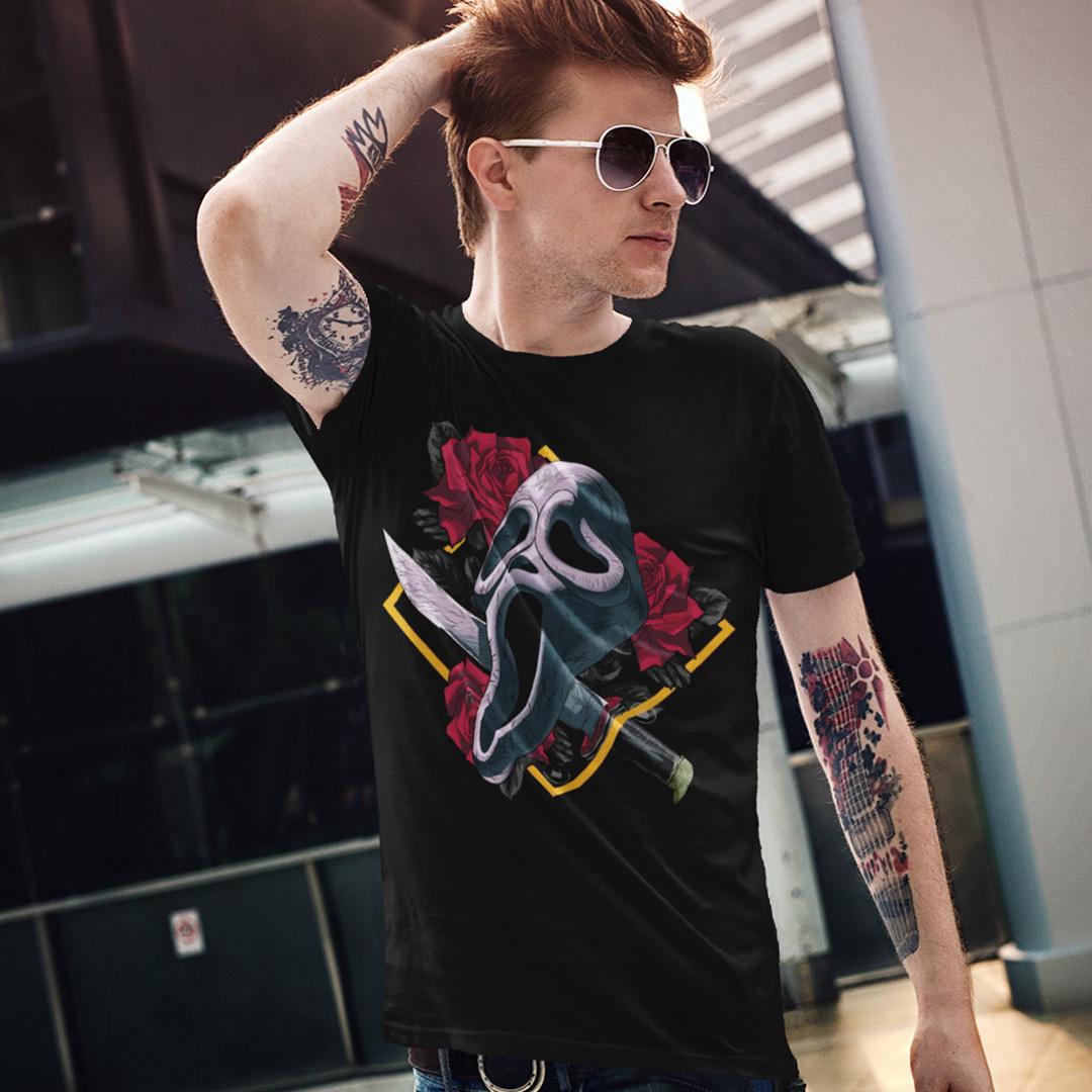 Футболка унисекс Scream Roses 4XL Черный (0000010843)