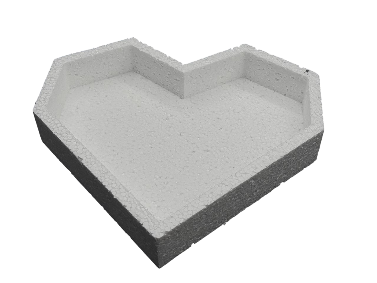 Пенобокс для декорирования пенопластовая заготовка для рукоделия 30х28 см Белый (PNB-060)