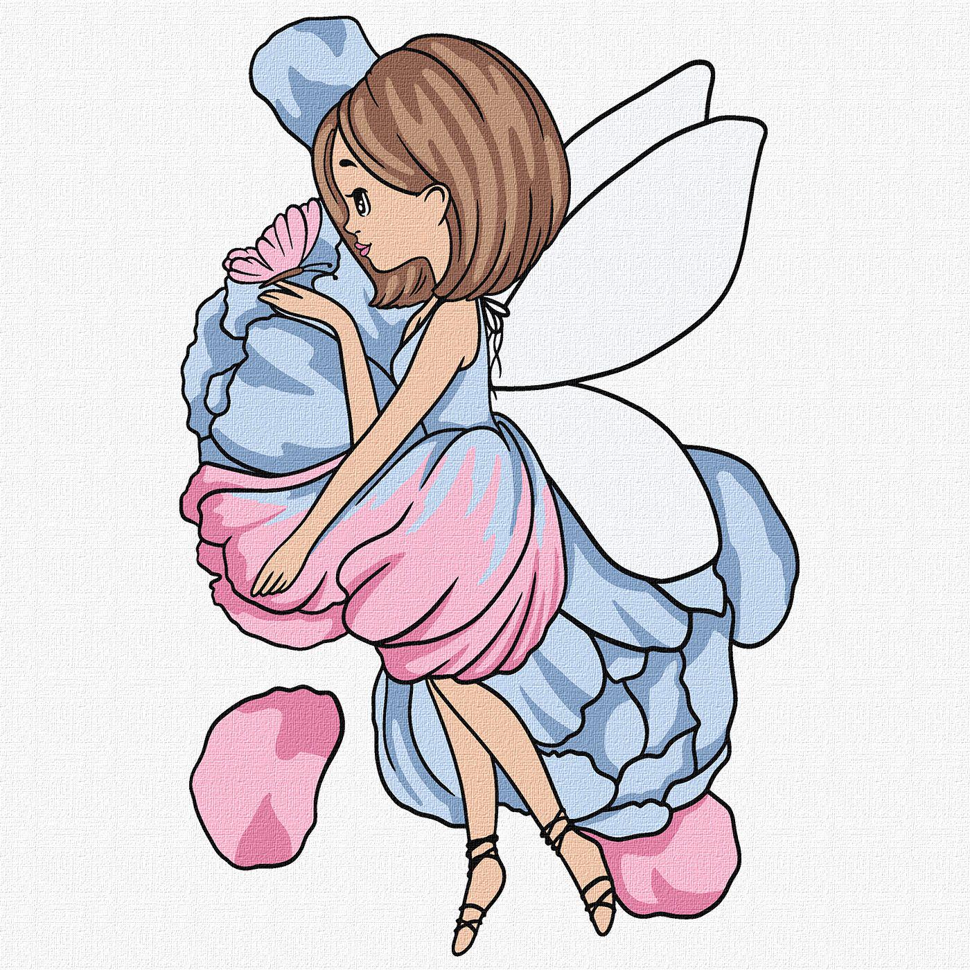 Картина по номерам Идейка Нежная волшебница 25x25 см (Id-KHO6152)