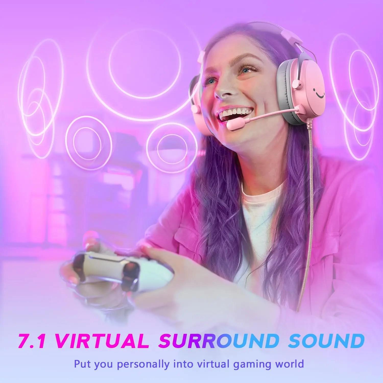 Навушники з мікрофоном FIFINE H9P Pink (569019) - фото 4 Навушники з мікрофоном FIFINE H9P Pink (569019) - фото 4