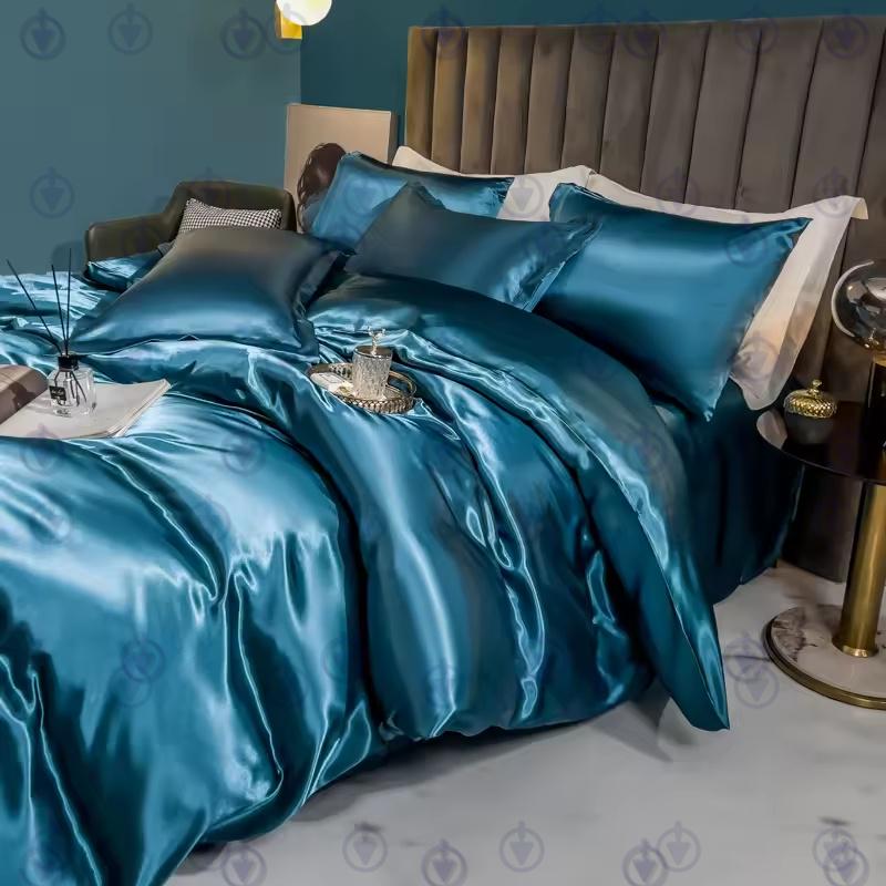 Комплект постельного белья Moka Textile Морская Волна полуторный и 4 наволочки 50х70 см/70х70 см Светло-Синий (2552781044)