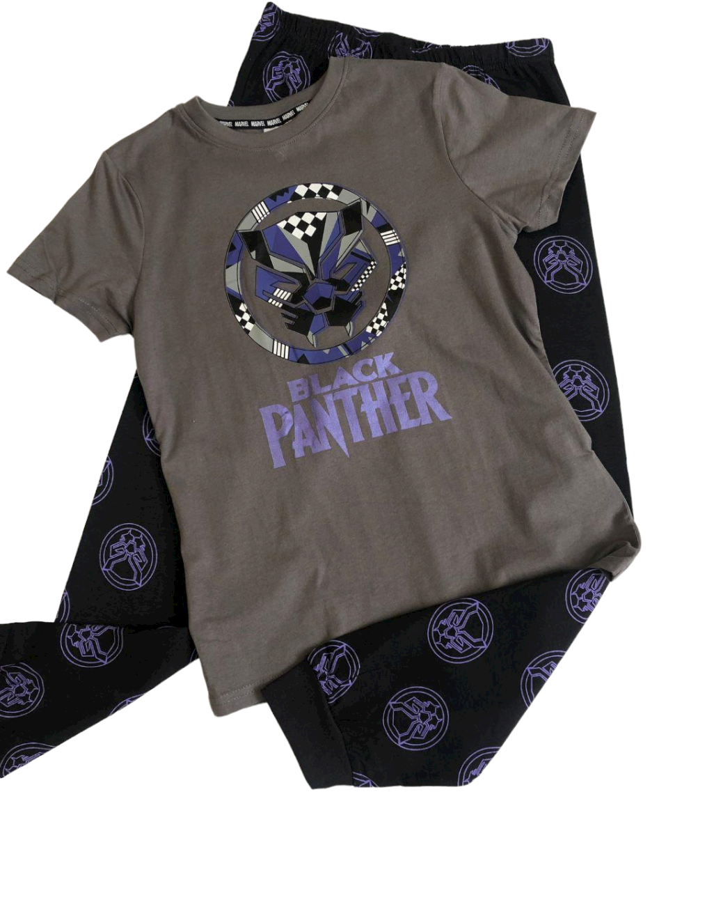 Піжама для хлопчика PRIMARK бавовна 146 см Сірий/Чорний