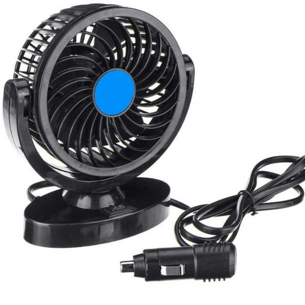 Вентилятор автомобільний CZ-01 із живленням від прикурювача 8 Вт на торпеду Чорний (5951) Вентилятор автомобільний CZ-01 із живленням від прикурювача 8 Вт на торпеду Чорний (5951)