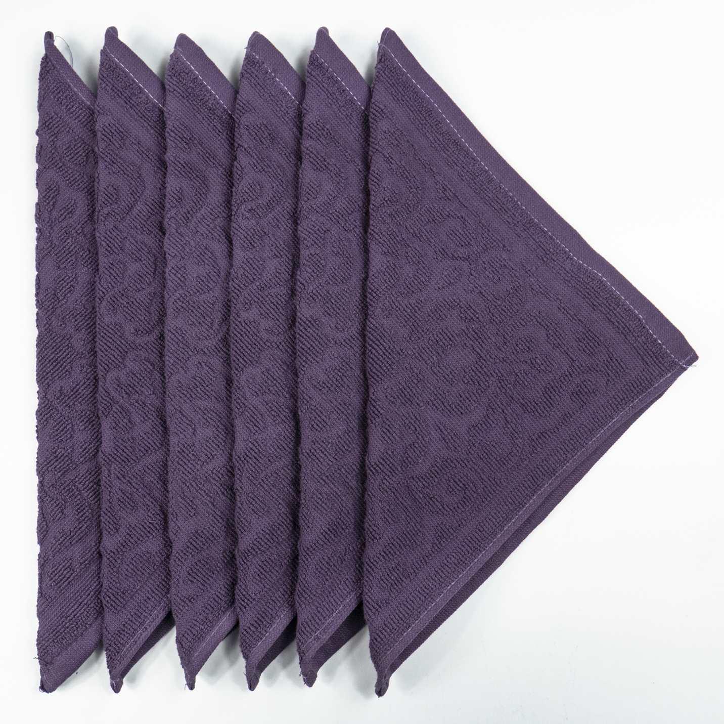 Кухонная салфетка GM Textile жаккардовая 25х25 см Фиолетовый (380-25-Violet) - фото 2