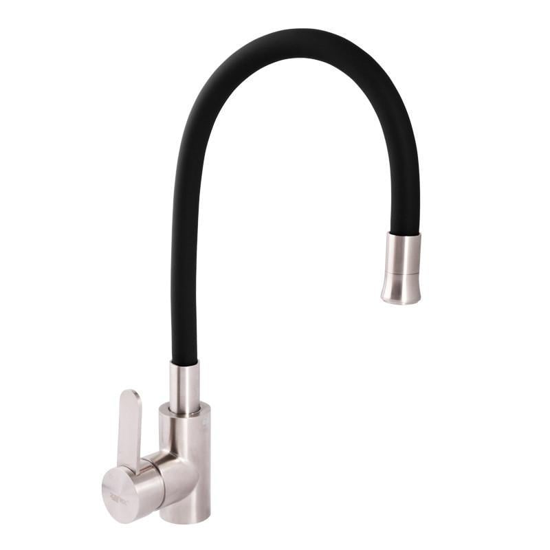 Смеситель для кухни Zerix LR74004-2 с гибким изливом Черный (LL1202)