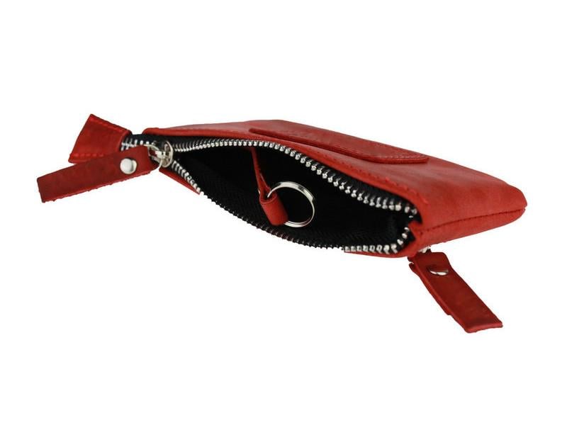 Ключница FREESKIN Type 2 кожанная 14x7x1 см Красный (81107) - фото 4 Ключница FREESKIN Type 2 кожанная 14x7x1 см Красный (81107) - фото 4