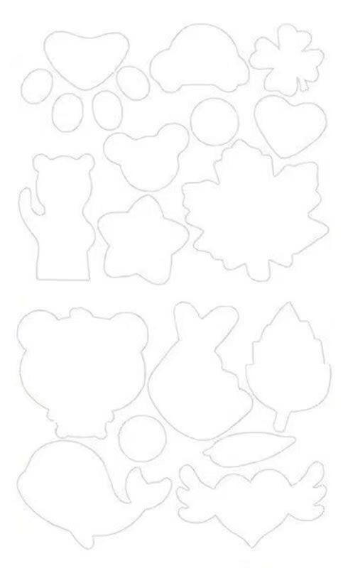 Латки для одежды самоклеящиеся нейлоновые 16 шт. 25x14,5 см Белый (R9459)