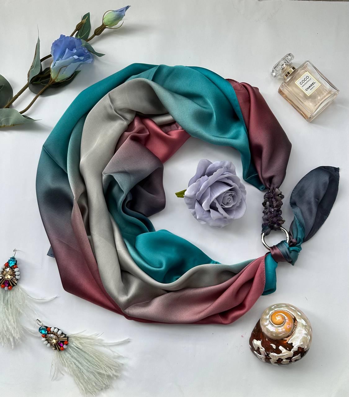 Платок дизайнерский My Scarf Океан любви Синий (15429291)