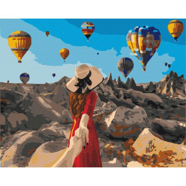 Картина за номерами Brushme Мандрівниця в Каппадокії 40x50 см (bs37986)