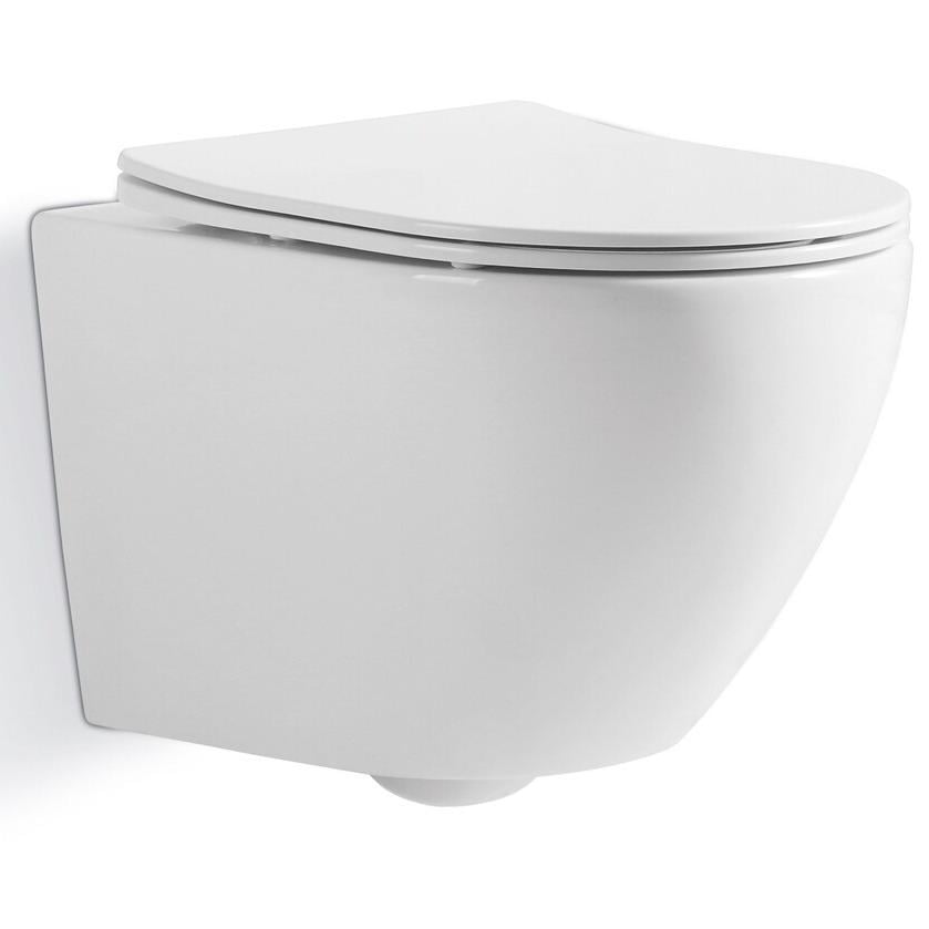 Унитаз подвесной MIXXUS Ellipse MI6704 безободковый с сиденьем с микролифтом (248523)