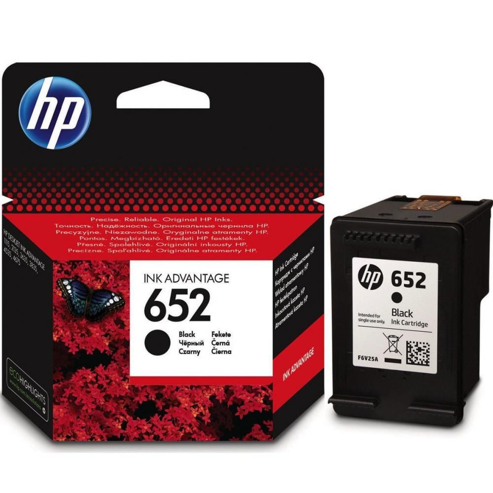 ᐉ Картридж HP 652 для принтера DJ Ink Advantage Black (F6V25AE) • Краща ...