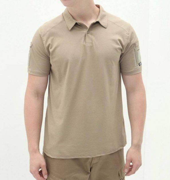 Футболка чоловіча прямого крою з коротким рукавом та коміром-поло 3XL Бежевий - фото 6 Футболка чоловіча прямого крою з коротким рукавом та коміром-поло 3XL Бежевий - фото 6