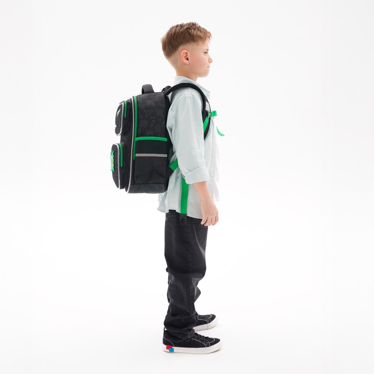 Школьный рюкзак полукаркасный YES Minecraft Time S-101 (559823) - фото 17 Школьный рюкзак полукаркасный YES Minecraft Time S-101 (559823) - фото 17