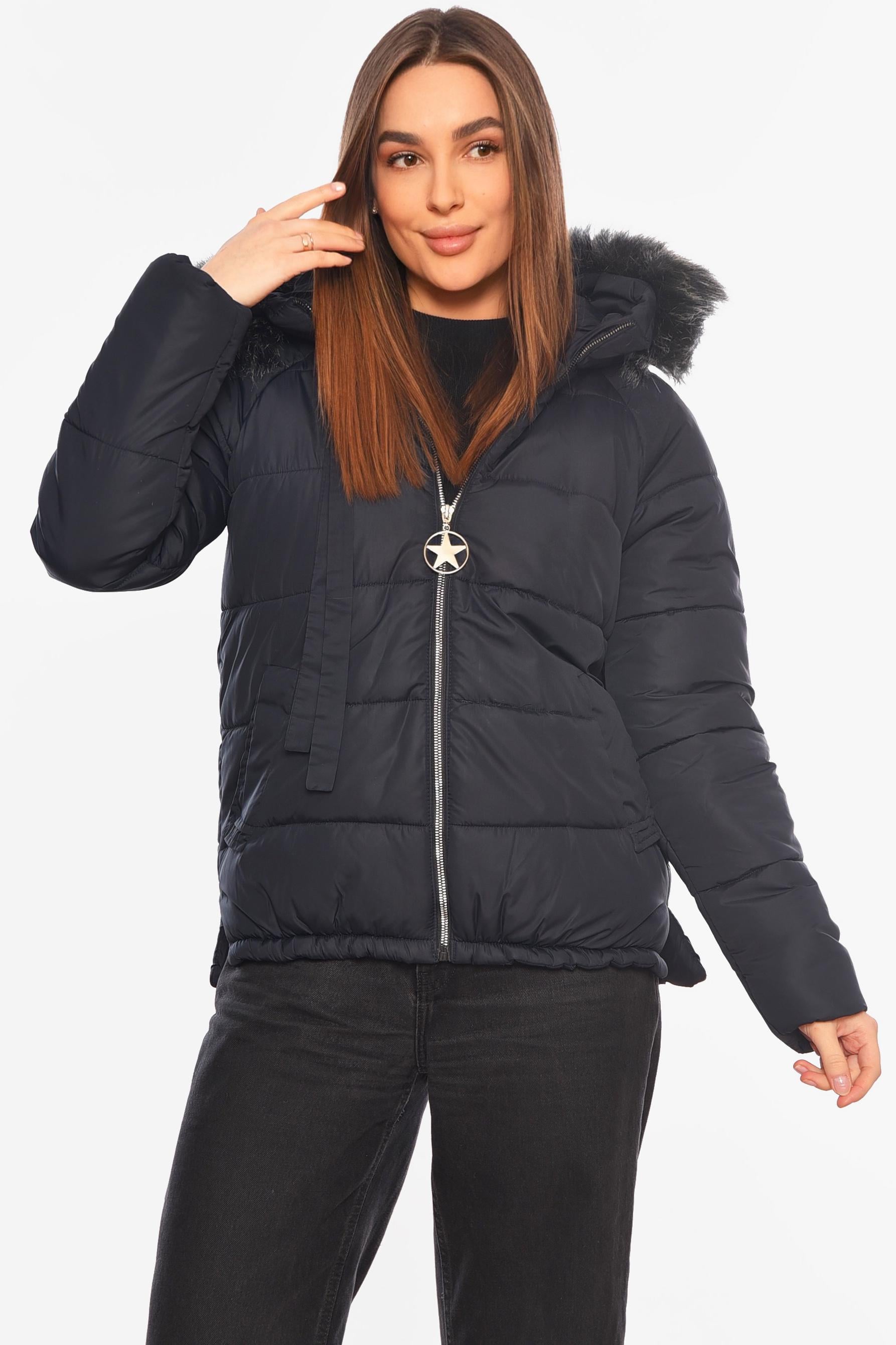 Куртка женская демисезонная р. 42/40 Темно-синий (197789)