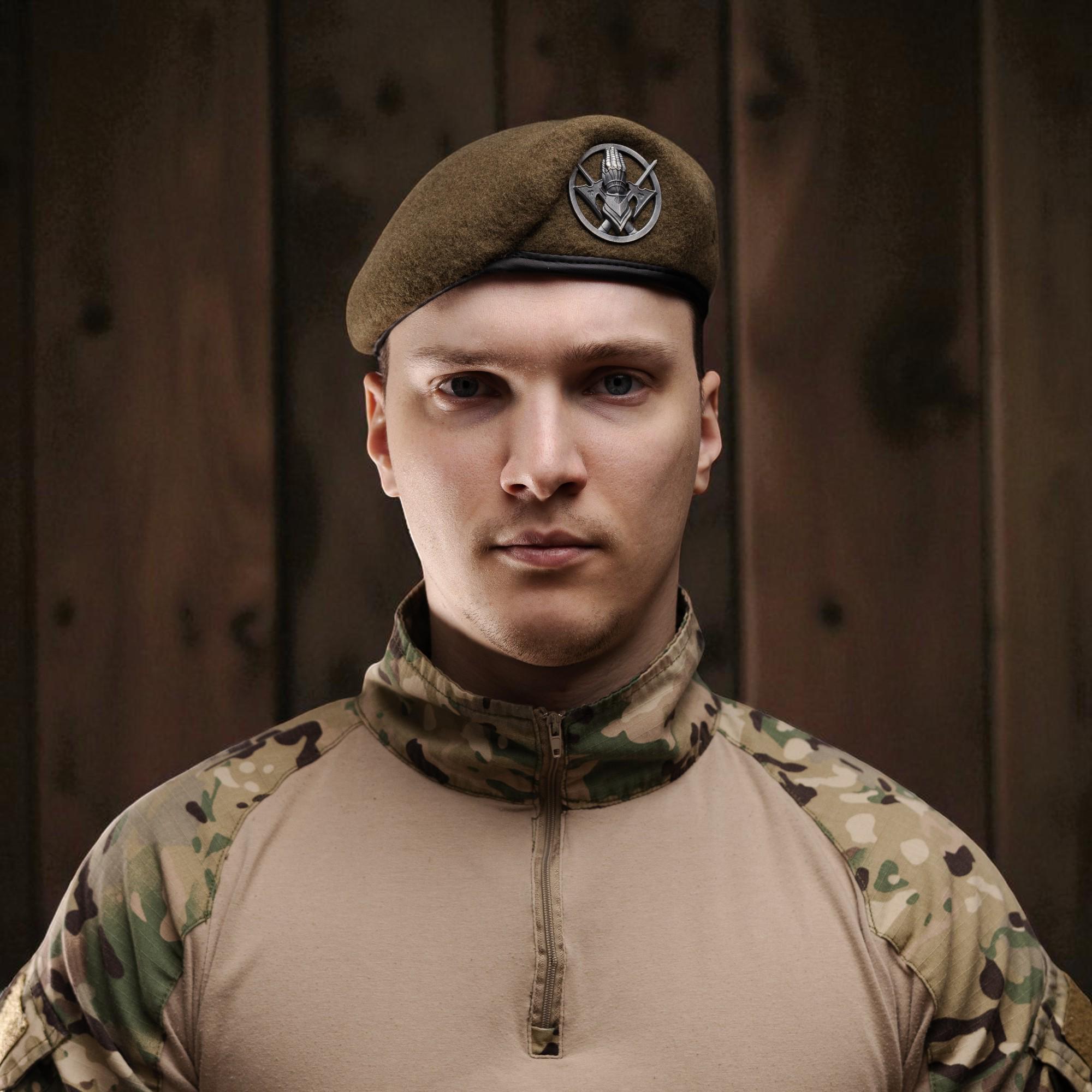 Берет 101 отдельной бригады охраны Генерального штаба ВСУ Капля XL/59-60 см (28957265) - фото 2 Берет 101 отдельной бригады охраны Генерального штаба ВСУ Капля XL/59-60 см (28957265) - фото 2