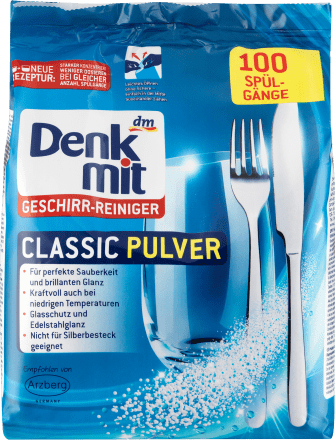 Порошок для посудомоечной машини Denkmit Classic Pulver 1,5 кг (4066447220223)