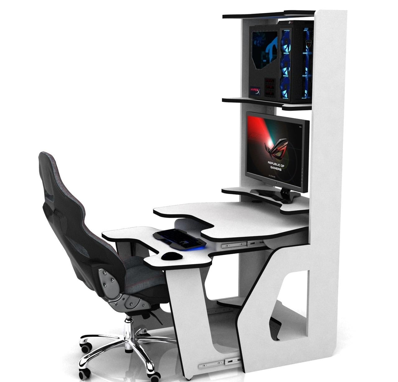 Стол компьютерный XGamer TURBO Белый