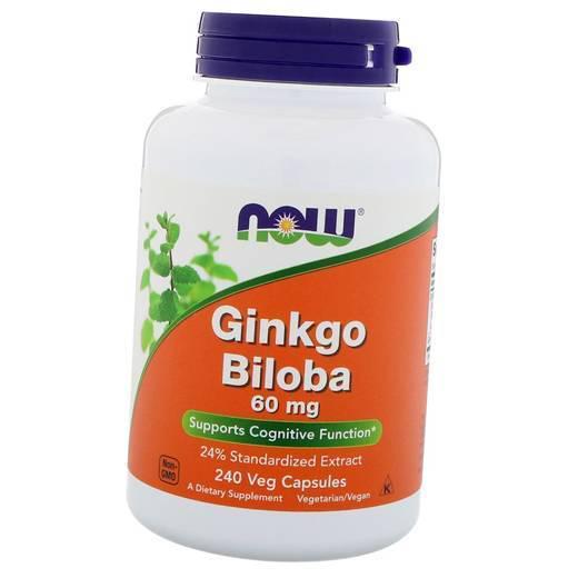 Экстракт гинкго билоба Ginkgo Biloba 60 240 вег. капс. (71128009)