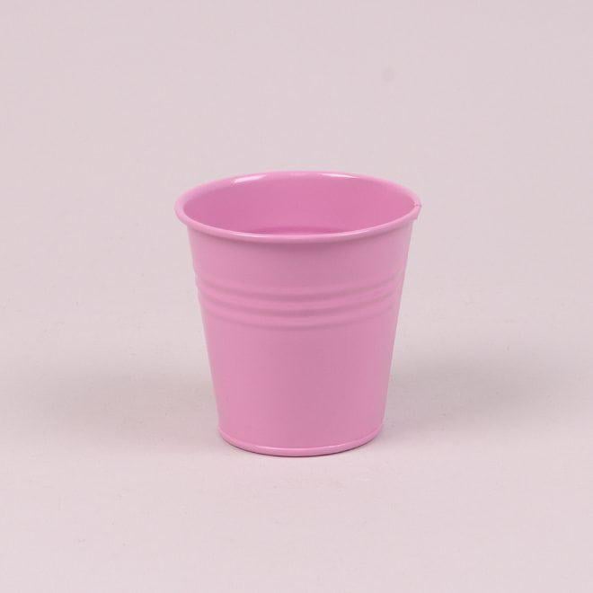 Кашпо металлическое Flora d 8,5 см 38833 Розовый (DR013639)