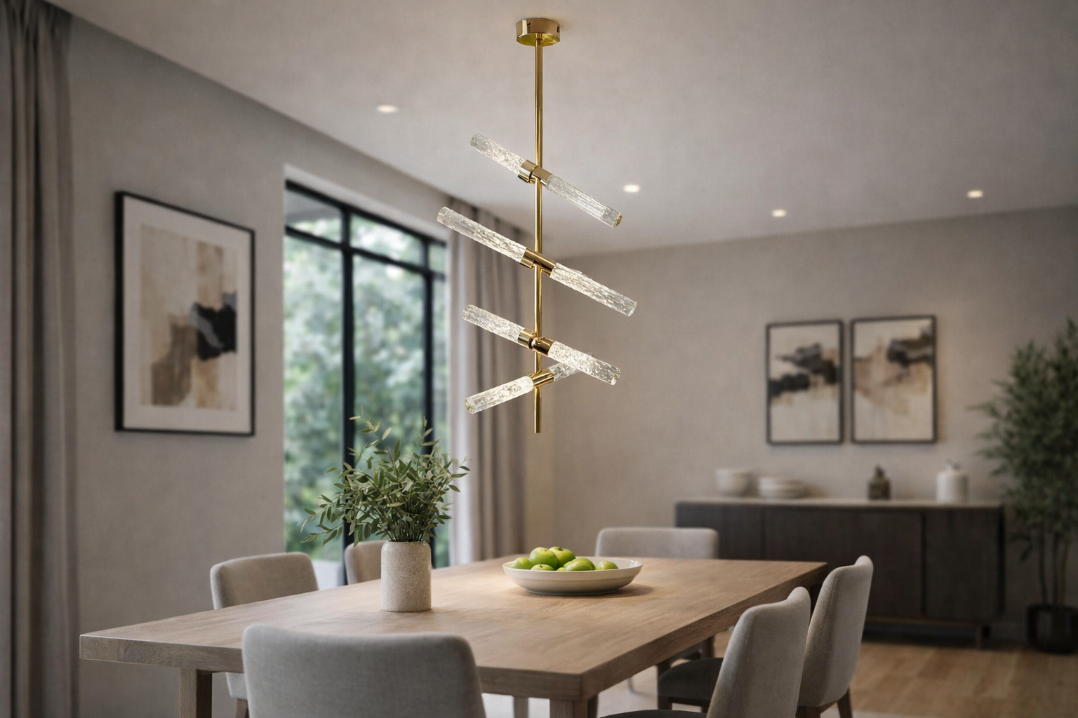 Люстра Linear GlowLed нейтральне світло 20W (2099/4GD)