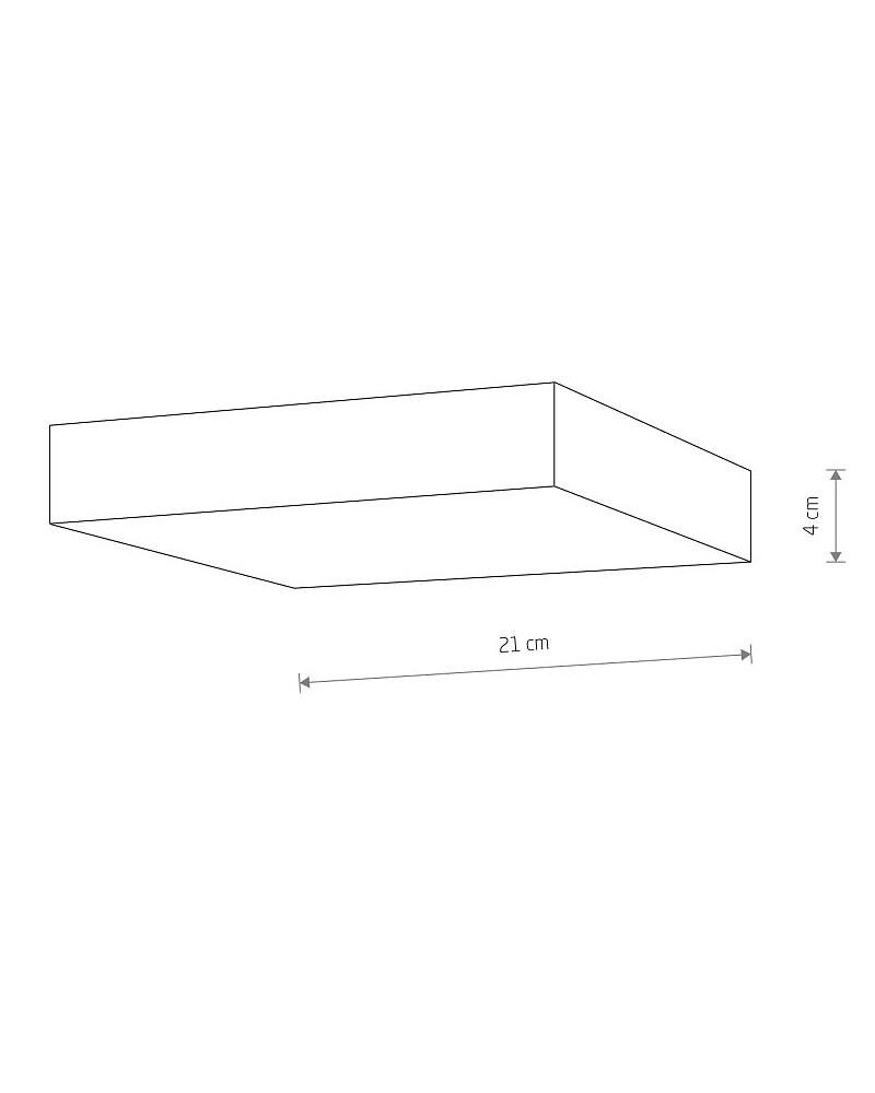 Стельовий світильник Nowodvorski 10426 Lid Square Led 1x35W 3000K 2950Lm (2229963069) - фото 4