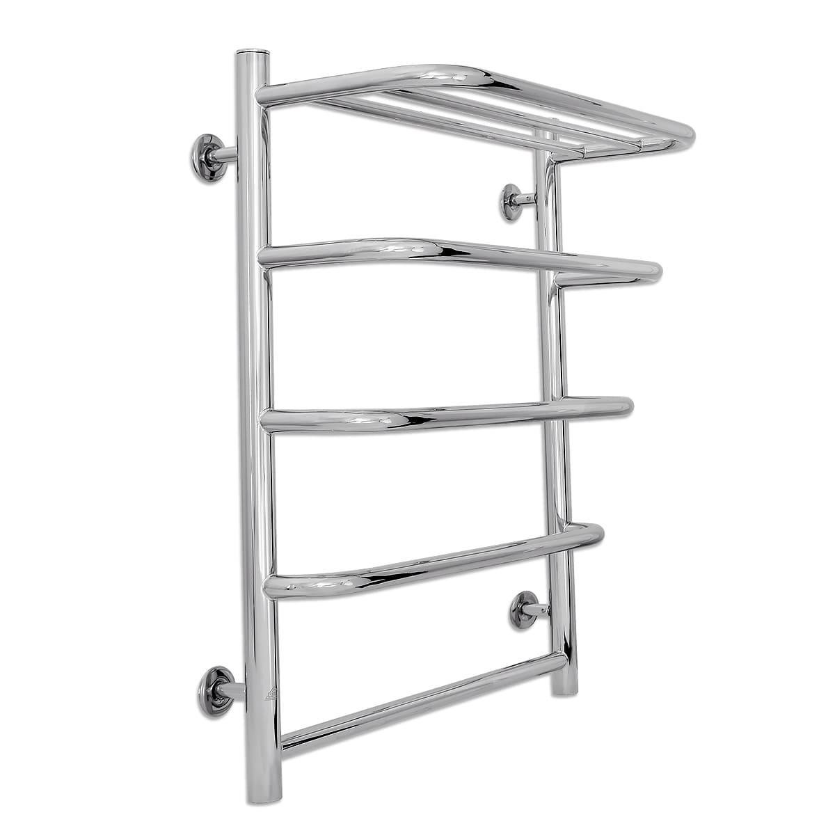 Полотенцесушитель водяной для ванной Laris Стандарт П5 из нержавеющей стали с полкой 500х660 мм Хром (147-127-71207570) Полотенцесушитель водяной для ванной Laris Стандарт П5 из нержавеющей стали с полкой 500х660 мм Хром (147-127-71207570)