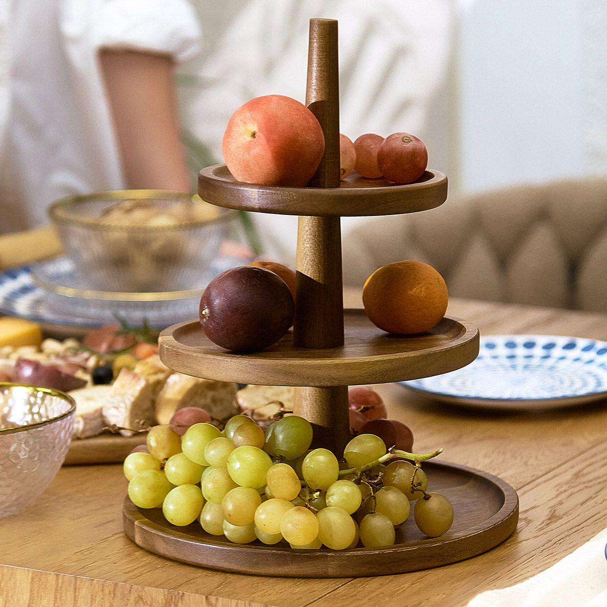 Блюдо сервірувальне триярусне Homla MOOKA 32x25 см Дерево (212618) - фото 4 Блюдо сервірувальне триярусне Homla MOOKA 32x25 см Дерево (212618) - фото 4