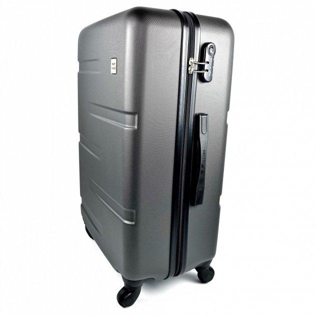 Валіза пластикова Wings 167 велика Темно-сірий (8326713) - фото 2 Валіза пластикова Wings 167 велика Темно-сірий (8326713) - фото 2