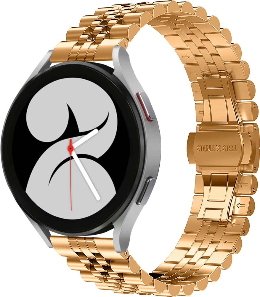 Браслет металлический Stech для Galaxy Watch 4 40 мм Rose Gold (26905-27)