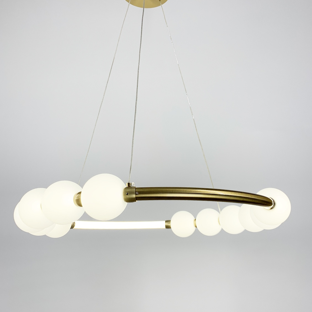 Люстра Nordic Pearl з плафонами-перлінками на 3 режими (2683011288) - фото 8 Люстра Nordic Pearl з плафонами-перлінками на 3 режими (2683011288) - фото 8