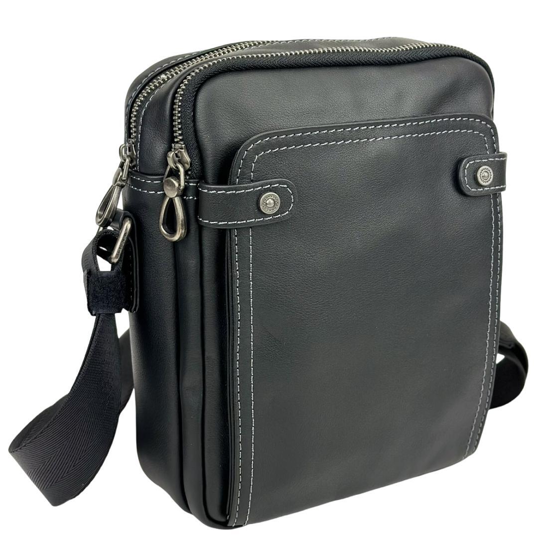 Мужская сумка через плечо Royal Bag 8911A Черный (8126)