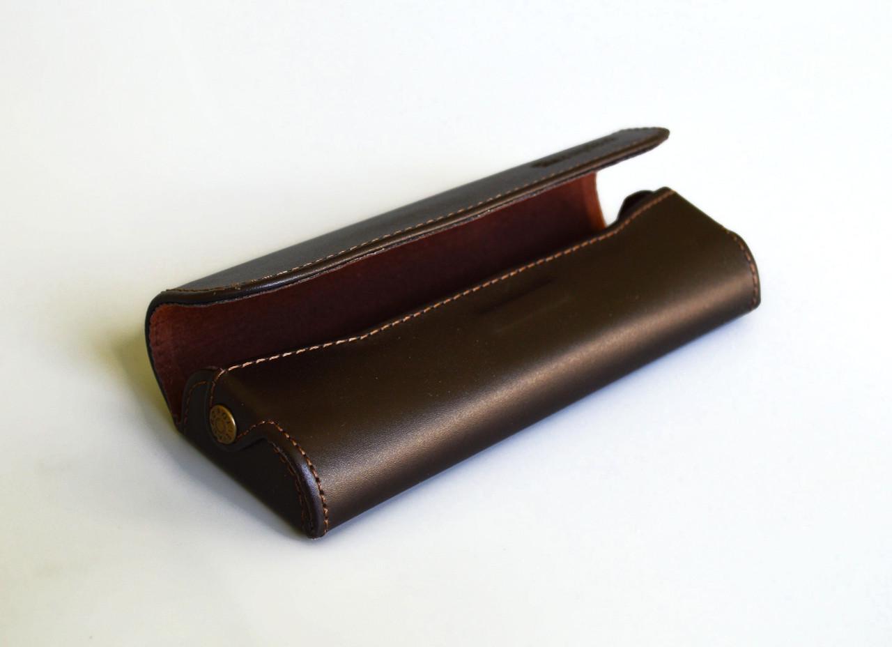 Футляр для очков коричневый натуральная кожа (1356288501) - фото 3 Футляр для очков коричневый натуральная кожа (1356288501) - фото 3