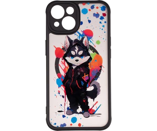 Чехол накладка Gelius Print Case UV (Magsafe) для iPhone 14, Street Husky