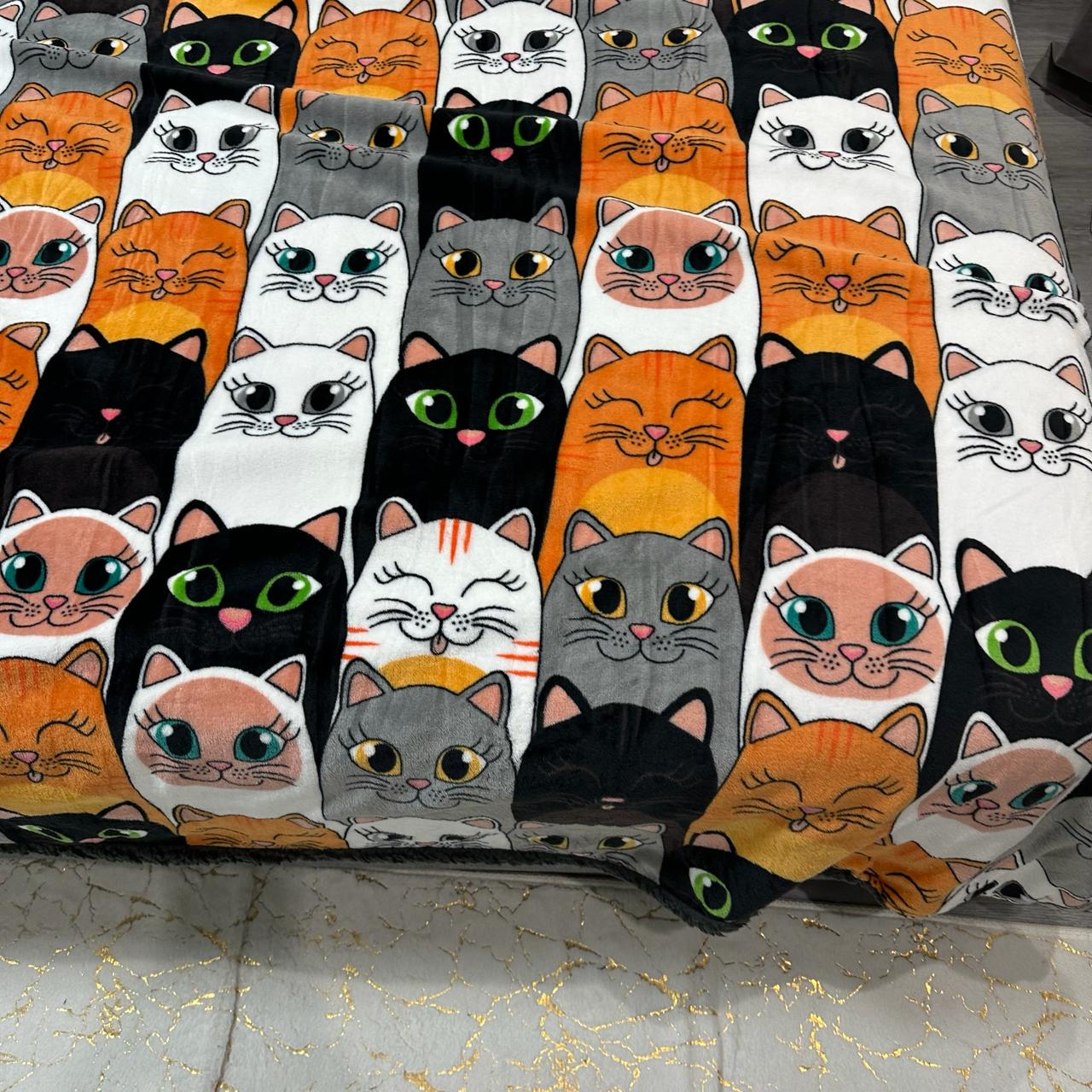 Плед-покрывало двустороннее с рисунком 150х210 см Серый (PL-1.5-6) - фото 2 Плед-покрывало двустороннее с рисунком 150х210 см Серый (PL-1.5-6) - фото 2