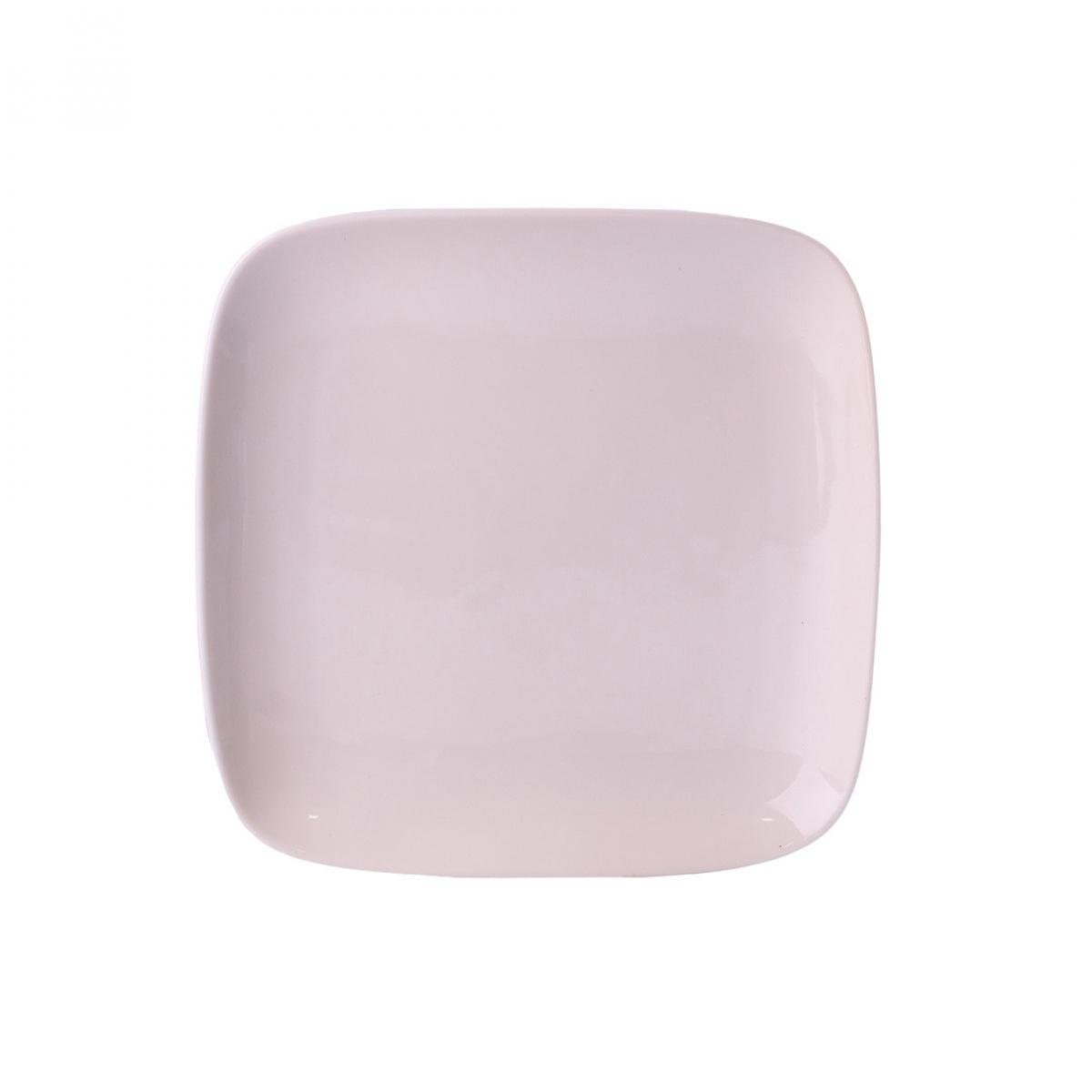 Тарелка обеденная квадратная из фарфора 20х20 см Белый (3452) - фото 3 Тарелка обеденная квадратная из фарфора 20х20 см Белый (3452) - фото 3