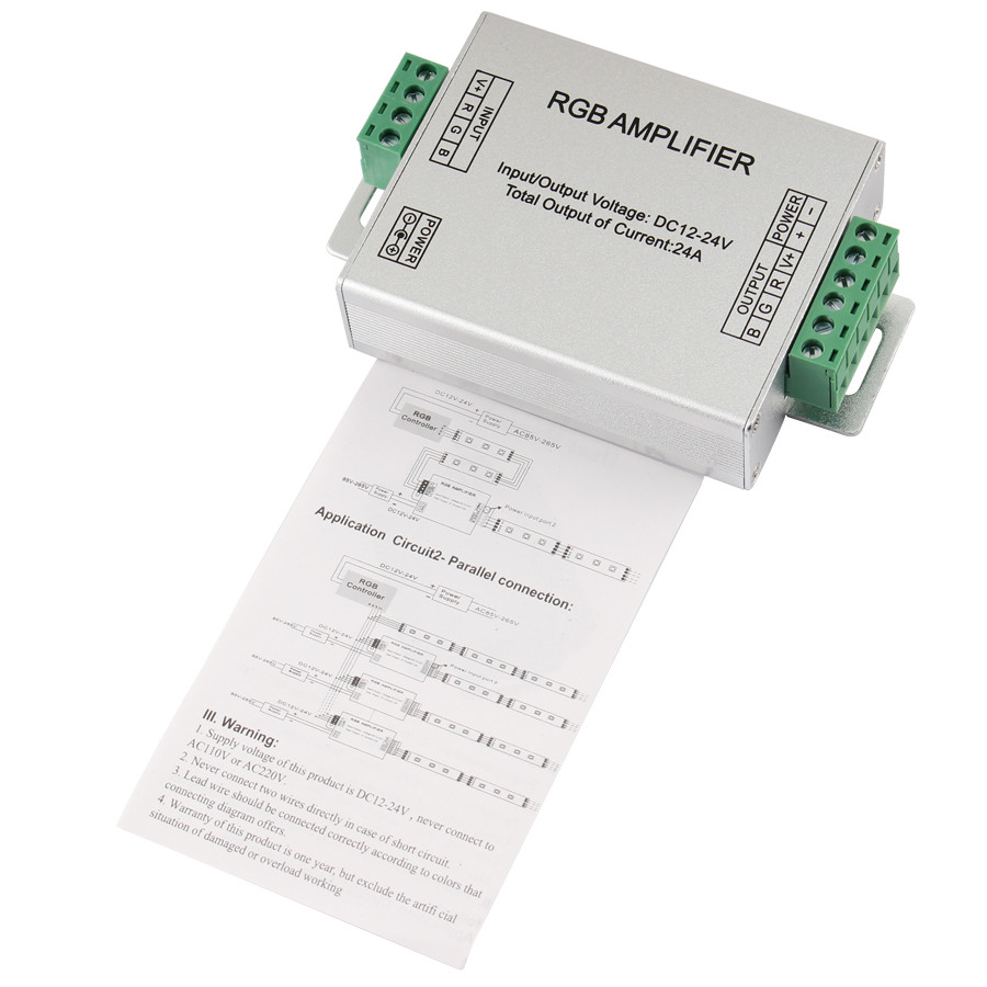 Усилитель сигнала для светодиодной ленты 24 А 288 Вт (28503)