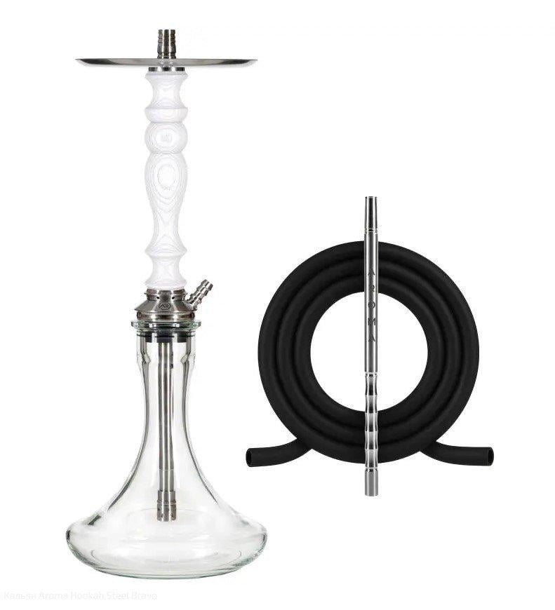 Кальян AROMA Hookah Bravo Steel White (23081)