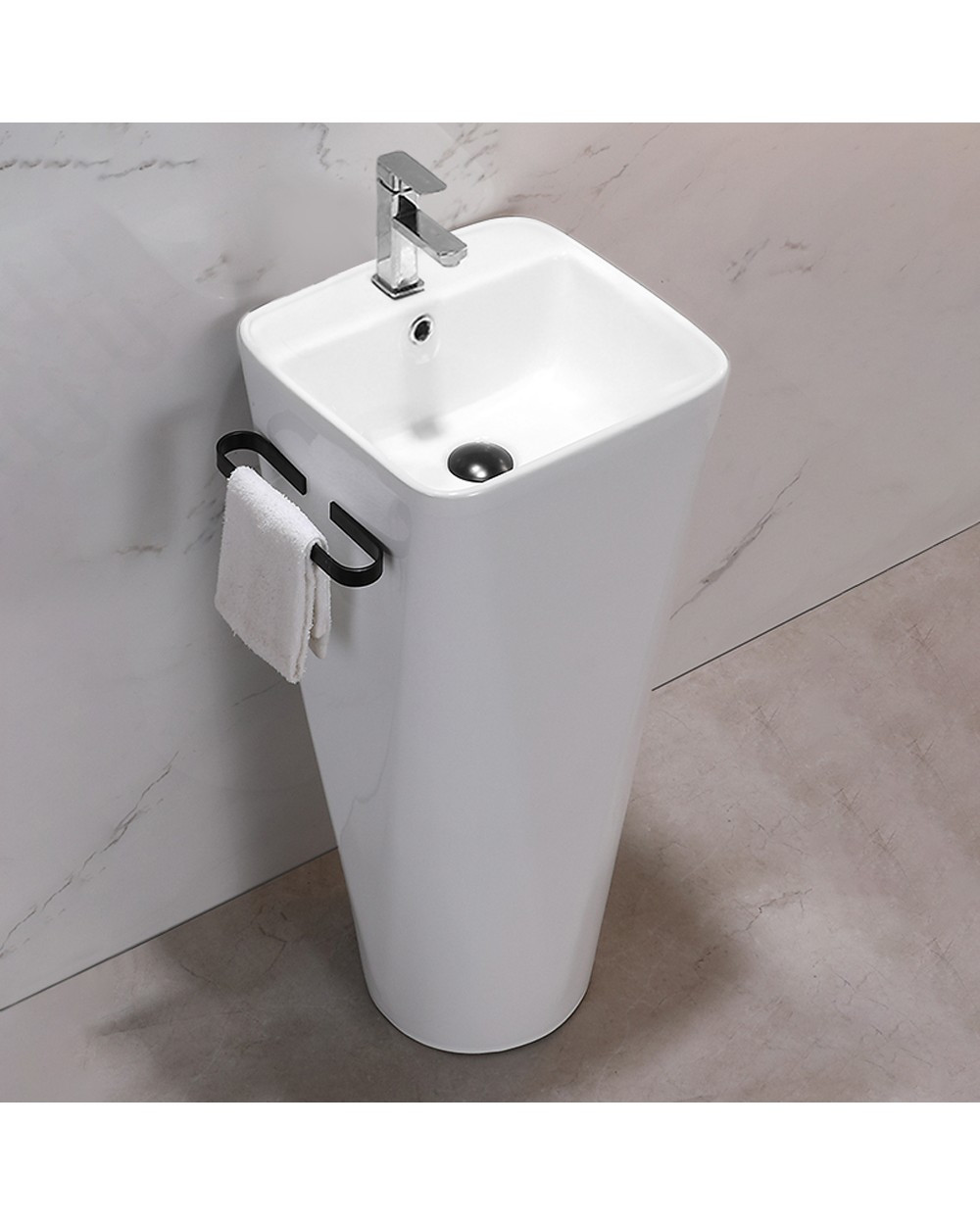 Умивальник підлоговий Calani Selva Білий - фото 2 Умивальник підлоговий Calani Selva Білий - фото 2