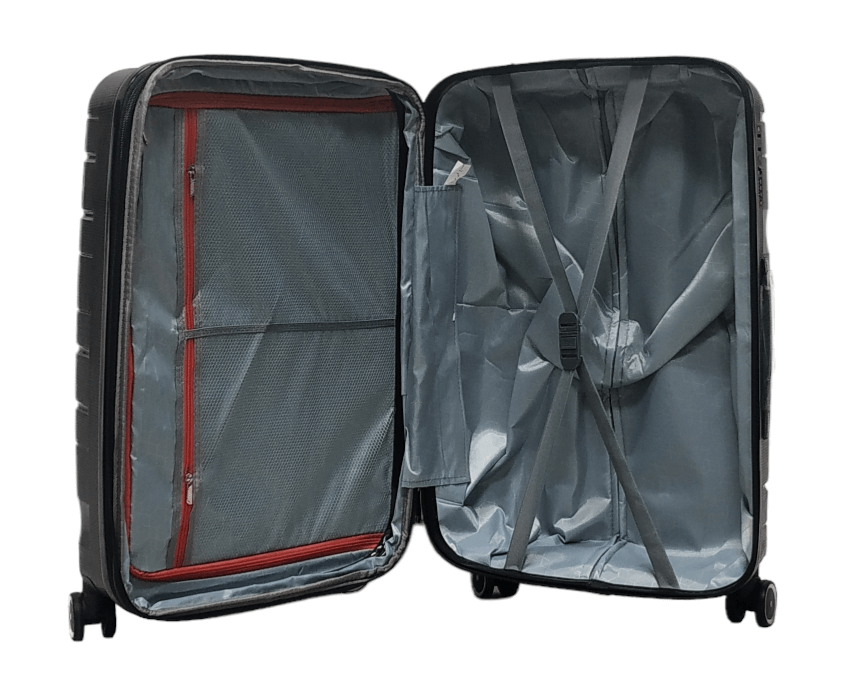 Валіза маленька поліпропілен Milano bag 0306 S 56х35х24 см 33 л Чорний - фото 4
