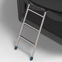 Батут FitToSky з внутрішньою сіткою та драбинкою 36 пружин 183 см Чорний - фото 4 Батут FitToSky з внутрішньою сіткою та драбинкою 36 пружин 183 см Чорний - фото 4