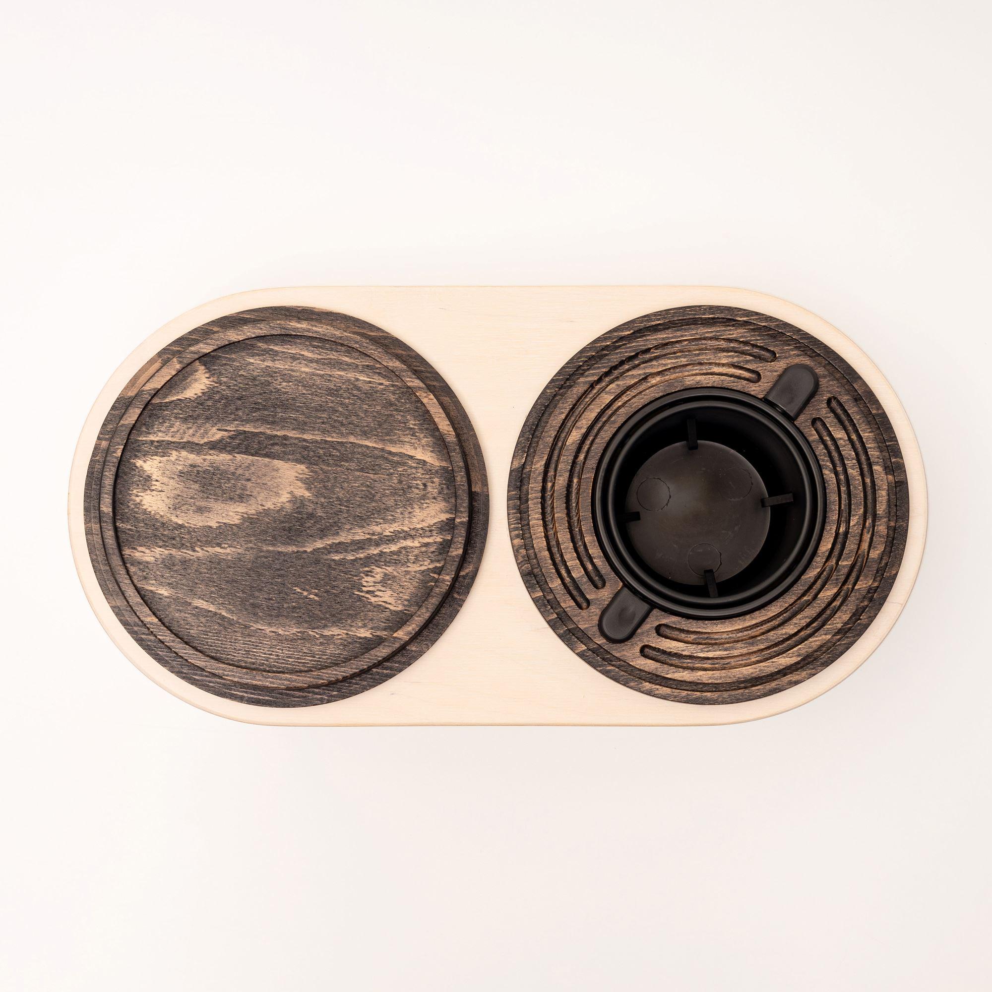 Підставка балансуюча Spillno Oval під келих/пляшку/банку з двосторонньою підставкою для чашки або тарілки (80001) - фото 6