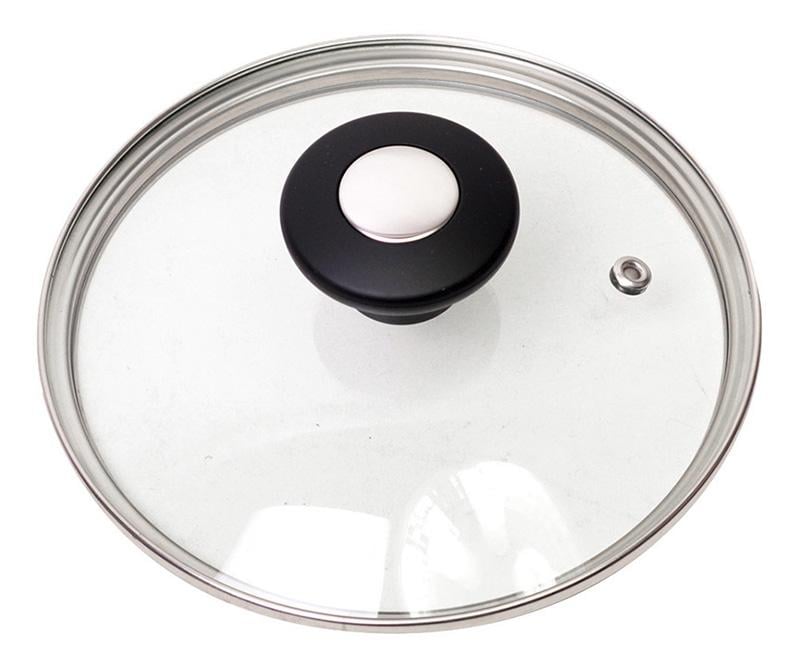 Крышка стеклянная Kamille Dominica 22 см Black