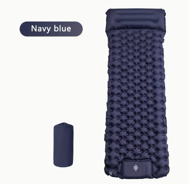 Килимок надувний з подушкою та з вбудованою системою накачування 200x70 см (1406) - фото 2