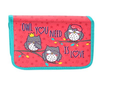 Пенал жесткий YES одинарный с двумя клапанами HP-04 Owls (533346) Пенал жесткий YES одинарный с двумя клапанами HP-04 Owls (533346)