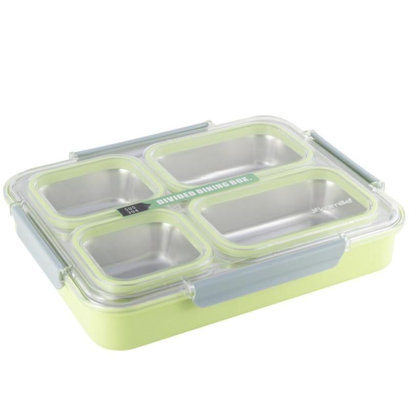 Ланч-бокс Kamille пищевой 1800 мл Зеленый