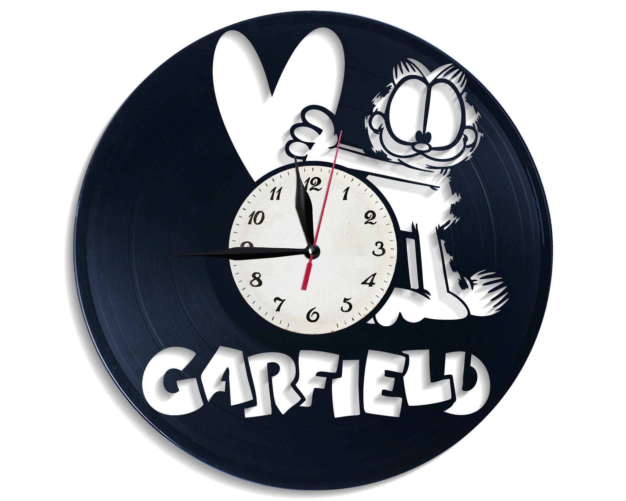 Часы настенные Гарфилд 2633 из виниловой пластинки