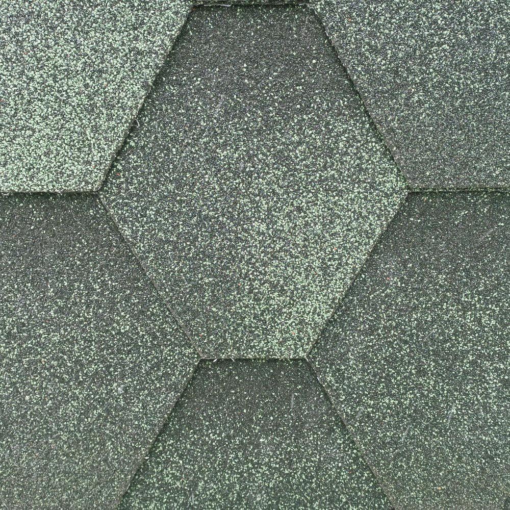 Битумная черепица Aquaizol Мозаика ЭКО 3,0 м2 Зеленый (29636472)