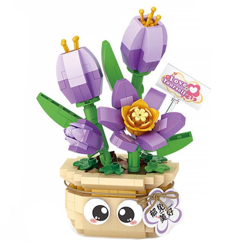 Конструктор 3D LOZ 8842 Тюльпан Набор строительных блоков пластиковый 430 дет. (22391999)